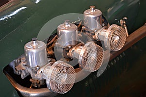 Inline car carburetors.