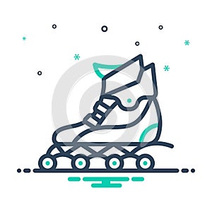 Mix icon for Inline, roller blades and wheels