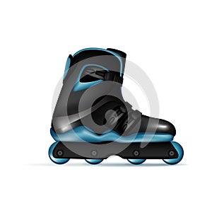 Inline skate shoe isolated on white