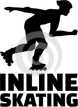 Inline Skater with inline skating photo