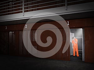 Inmate, Prison Convict, Jail Cell photo
