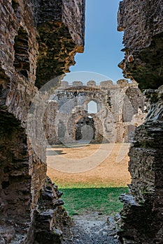 The inner castle courtyard