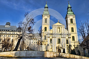 The inner-city parish church in Budapest, Hungary