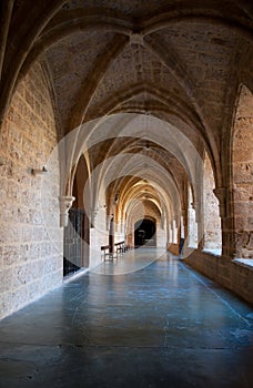 Inner cloister at the Monasterio de Piedra