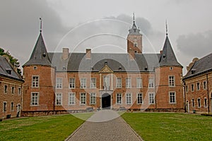 Inner court of Alden biesen castle, Rijkhoven Belgium