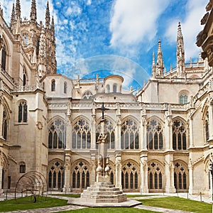 Inner court of the cathedral in Burgos, Spain