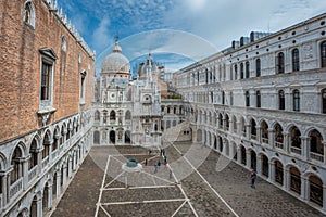 Inner court of Doge's Palace, Venice, Italy