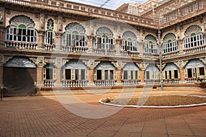 The inner courtyard