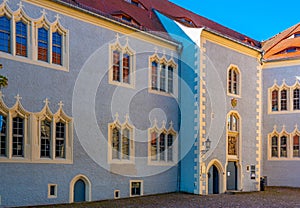 Inner courtyard at Albrechtsburg castle in Meissen, Germany