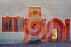 Inner courtyard at Albrechtsburg castle in Meissen, Germany