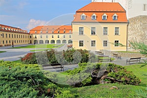 Inner courtyard of the castle Bratislava grad.