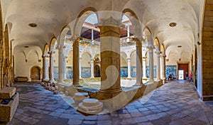 Inner courtyard of the cathedral of Viseu, Portugal