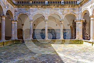 Inner courtyard of the cathedral of Viseu, Portugal