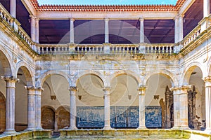 Inner courtyard of the cathedral of Viseu, Portugal