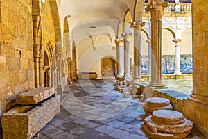 Inner courtyard of the cathedral of Viseu, Portugal