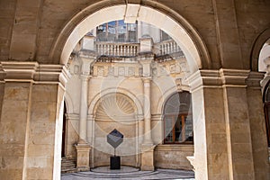 The inner courtyard of the City Hall of Heraklion