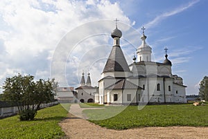 Inner courtyard Ferapontov Monastery. Ferapontovo, District of Kirillov, Vologda region, Russia