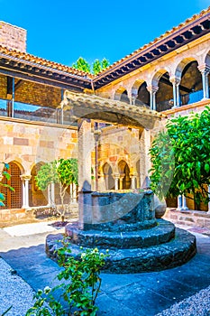 Inner courtyard of Frejus Cathedral, France