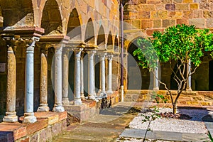 Inner courtyard of Frejus Cathedral, France