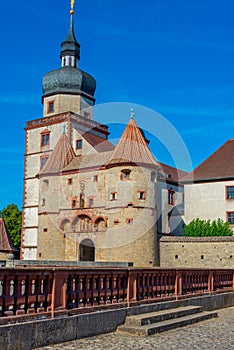 Inner courtyard of Marienberg fortress in Wurzburg, Germany