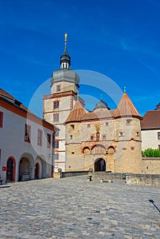 Inner courtyard of Marienberg fortress in Wurzburg, Germany