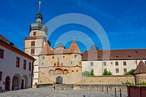 Inner courtyard of Marienberg fortress in Wurzburg, Germany