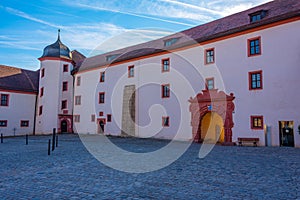 Inner courtyard of Marienberg fortress in Wurzburg, Germany