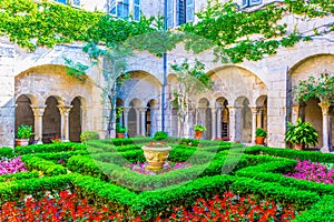 Inner courtyard at the monastery saint paul de mausole in France