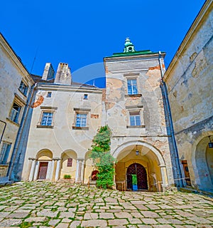 Inner courtyard of Olesko Castle, Ukraine