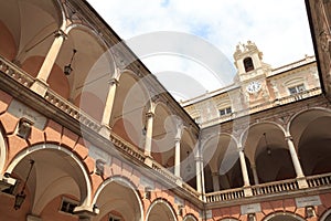 Inner courtyard of palace Palazzo Doria Tursi photo