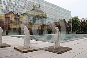 Inner courtyard of the Palais des Beaux-Arts - Lille - France photo