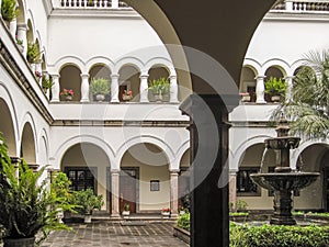 Inner courtyard of Presidental Palace, Quito, Ecuador