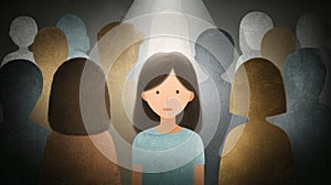 Inner dialogue concept highlighting looping thoughts and mental rumination