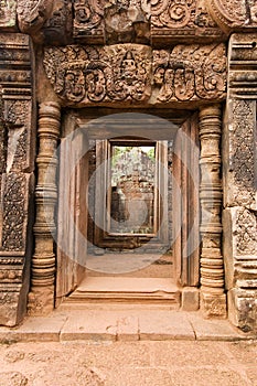 Inner doorway, Banteay Srei temple, Cambodia