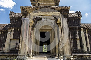 A inner entrance of Angkor Wat photo