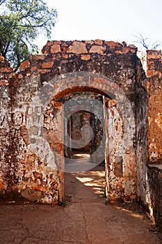 INNER ENTRANCES OF ROOFLESS CHAMBERS OF A FORT IN RUIN
