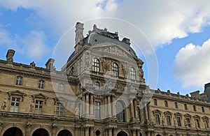 Inner facade of Louvre