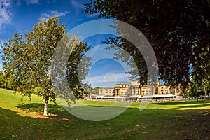 Inner gardens of Buckingham palace, London