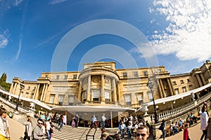 Inner gardens of Buckingham palace, London