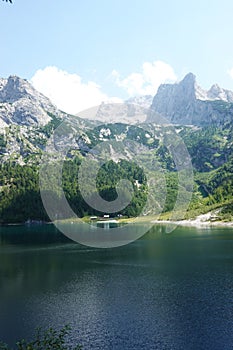 Inner Gosau lake in the Austrian Alps