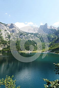 Inner Gosau lake in the Austrian Alps