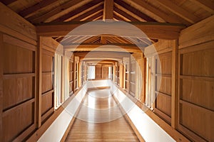 Inner hallway, Himeji Castle, Japan