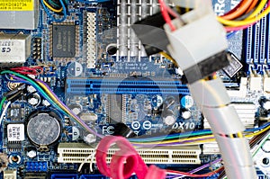 Inner hardware system of a desktop computer