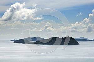 Inner Layola, Middle Layola, Lower Layola, Ko Wai and Ko Rang islands near Koh Chang island, Thailand.