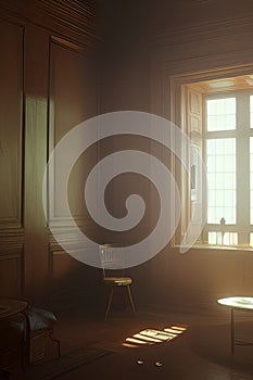 An inner room with a window