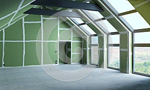 Inner space and room under construction