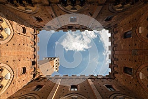 Inner square of the town hall of Siena