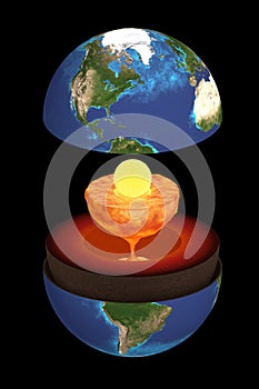 The inner structure of the earth