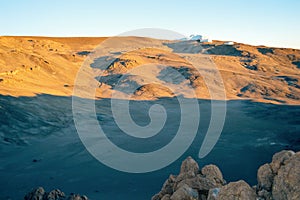 The inner volcanic Crater on Mount Kilimanjaro, Tanzania