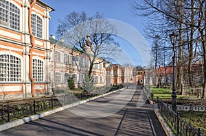 Inner yard of the Alexander Nevsky Lavra.